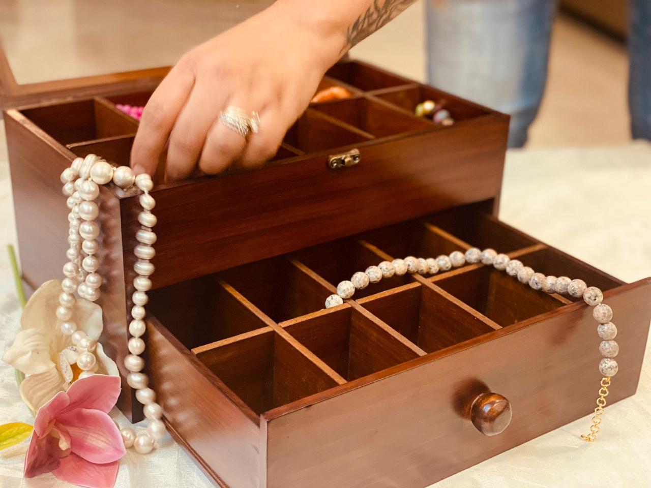 WOODEN JEWELLARY BOX