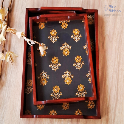MIDNIGHT SAFFRON TRAY SET