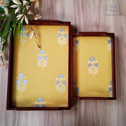 GOLDEN MARIGOLD TRAY SET