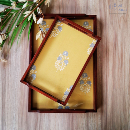 GOLDEN MARIGOLD TRAY SET