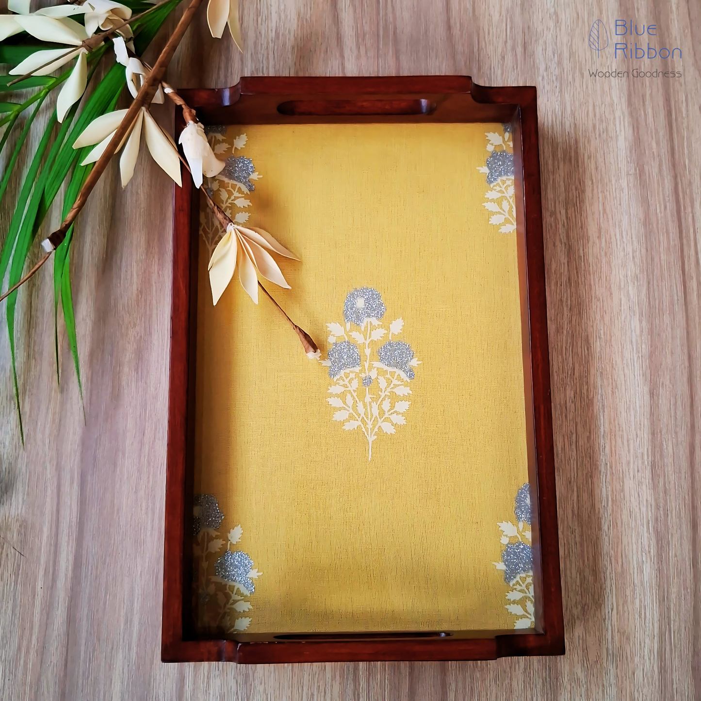 GOLDEN MARIGOLD TRAY SET