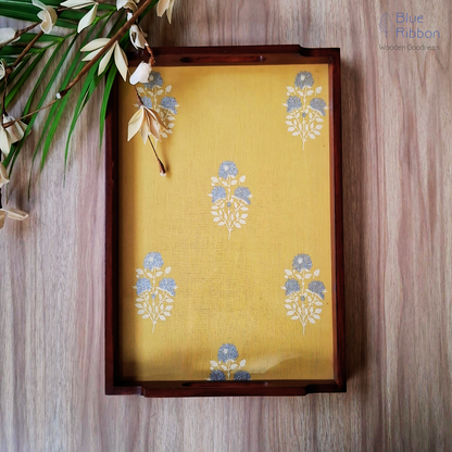 GOLDEN MARIGOLD TRAY SET