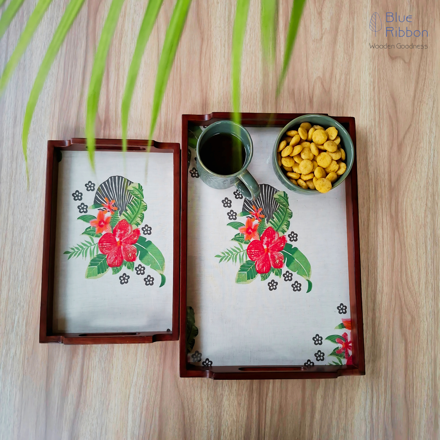 TROPICAL BLOOM TRAY SET