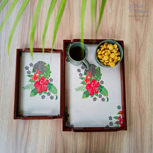 TROPICAL BLOOM TRAY SET