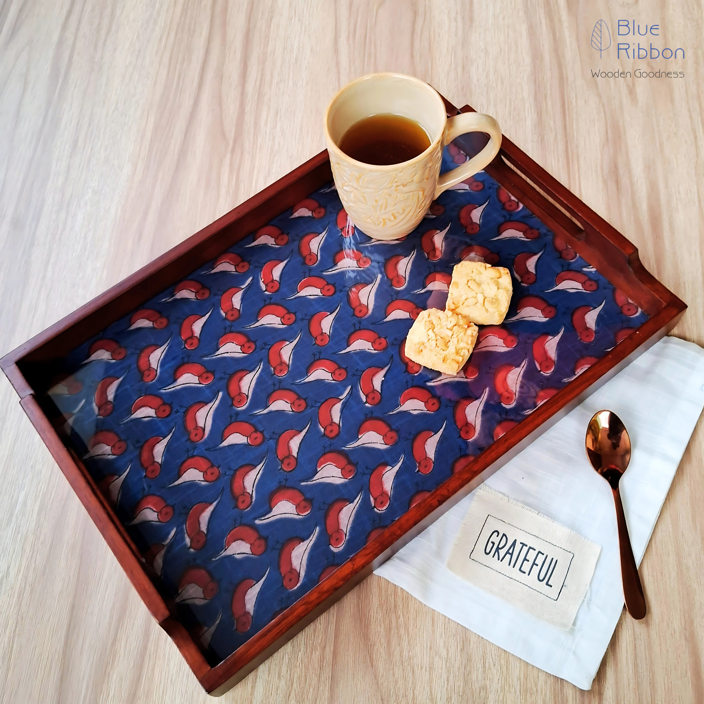 SACRLET SPARROW TRAY SET
