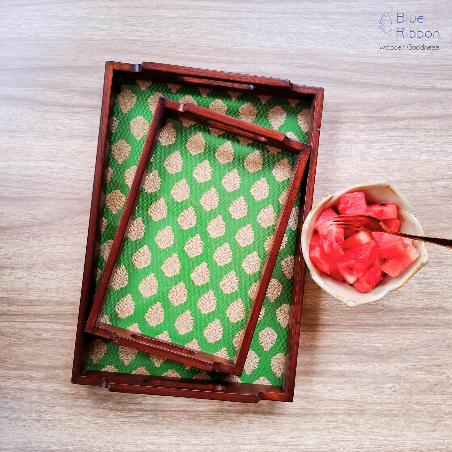BANARSI BLISS WOODEN TRAYS