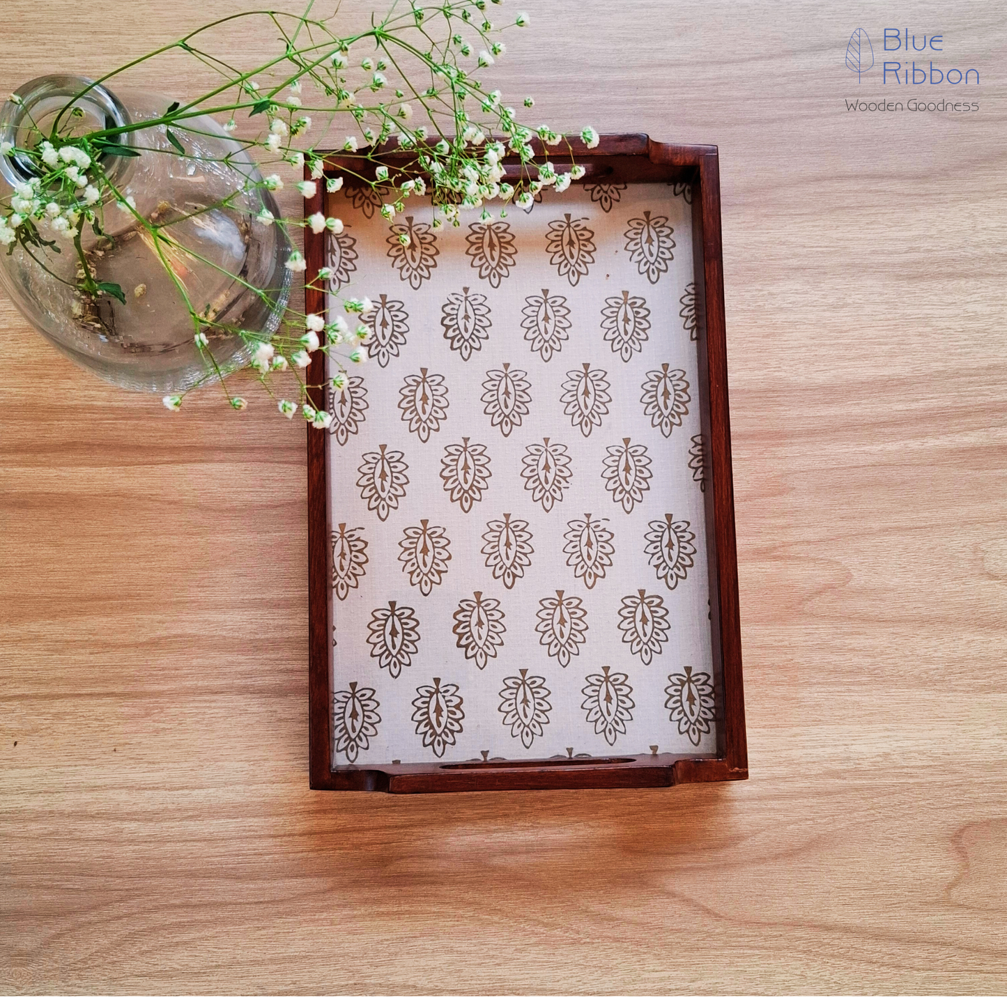ROYAL MOTIF WOODEN TRAYS