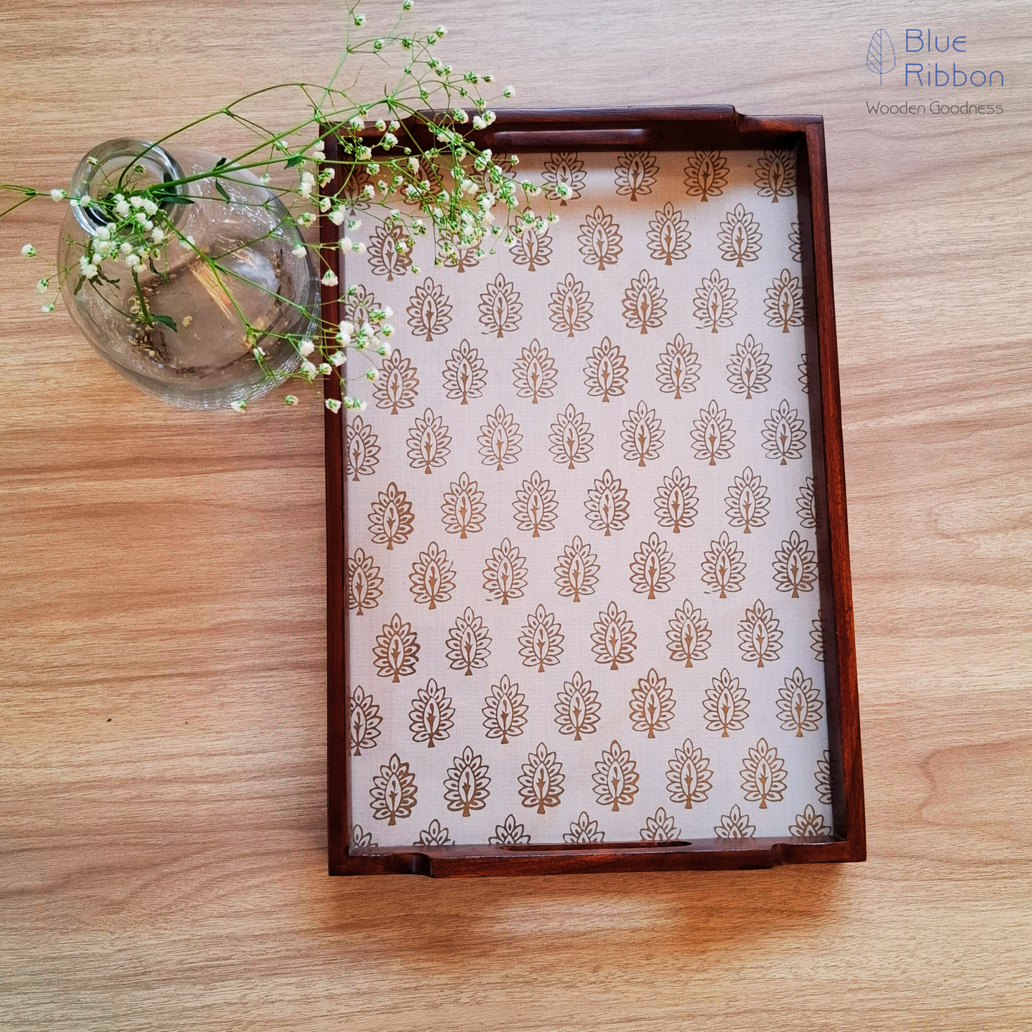 ROYAL MOTIF WOODEN TRAYS