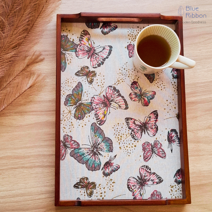 BUTTERFLY WOODEN TRAYS